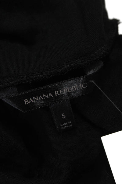 Banana Republic Women Basic Mock Neck Sleeveless Tank Black Size S