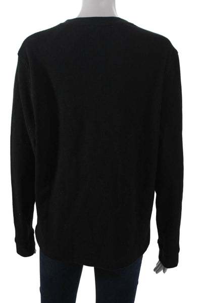 Lululemon Mens Basic Long Sleeve Black Crew Neck T-Shirt Size M