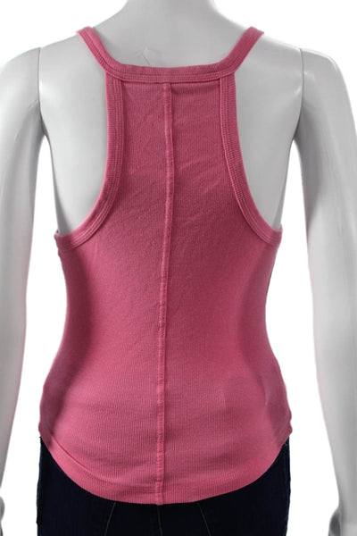 Pilcro Anthropologie Womens Basic Pink Henley Tank Sleeveless Size XS