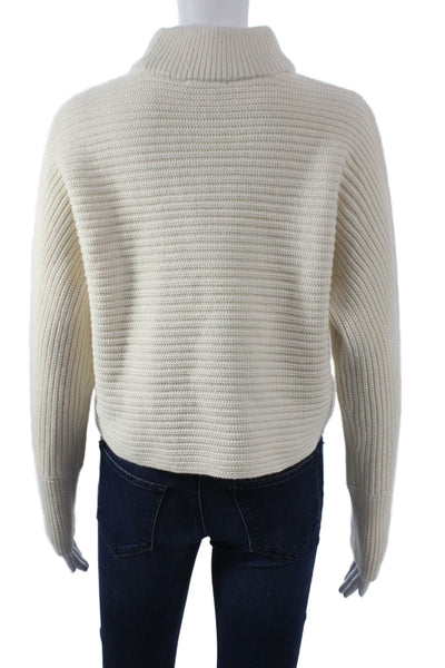 Gianni Bini Womens Ivory Turtleneck Pullover Sweater Long Sleeve Size XS