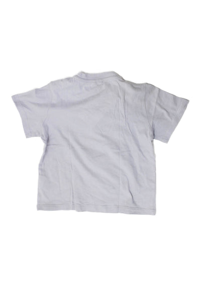 Stella McCartney Kids Girls Graphic Print Crew Neck T-Shirt Purple Size 24M