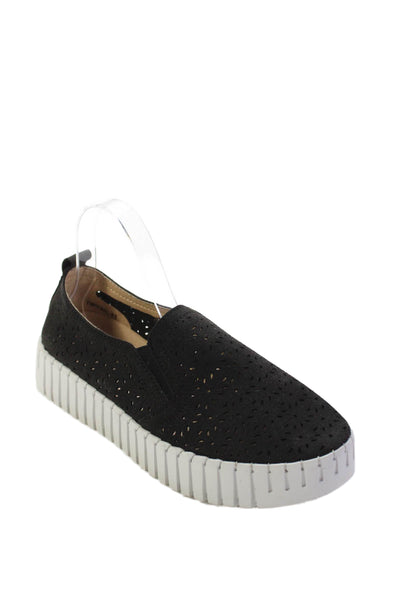 bernie mev. Womens Laser Cut Fern Slide On Sneakers Black Size 41 11