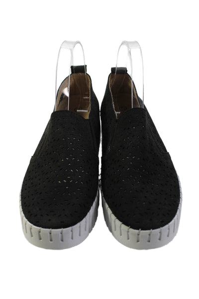 bernie mev. Womens Laser Cut Fern Slide On Sneakers Black Size 41 11