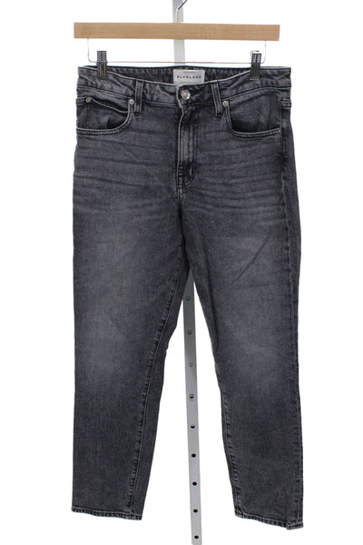Slvrlake Women Straight Gray Cotton Jeans Size 28