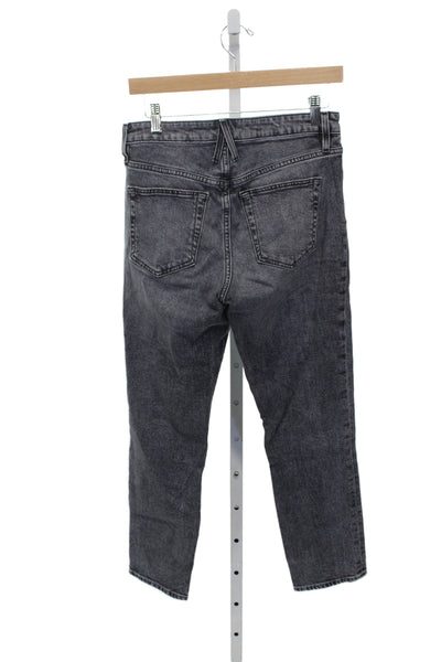 Slvrlake Women Straight Gray Cotton Jeans Size 28