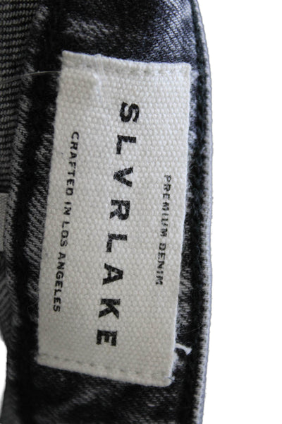 Slvrlake Women Straight Gray Cotton Jeans Size 28