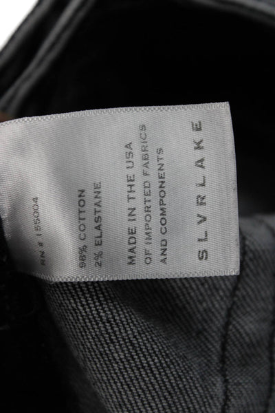 Slvrlake Women Straight Gray Cotton Jeans Size 28