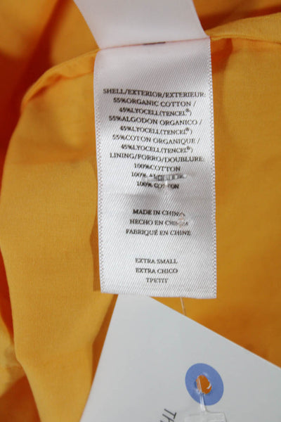 Rails Womens Sundress Yellow Organic Cotton V-Neck Sleeveless Size XS