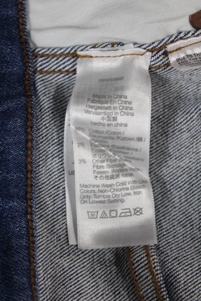 Madewell Womens Skinny Jeans Blue High Rise Cotton Blend Size 27