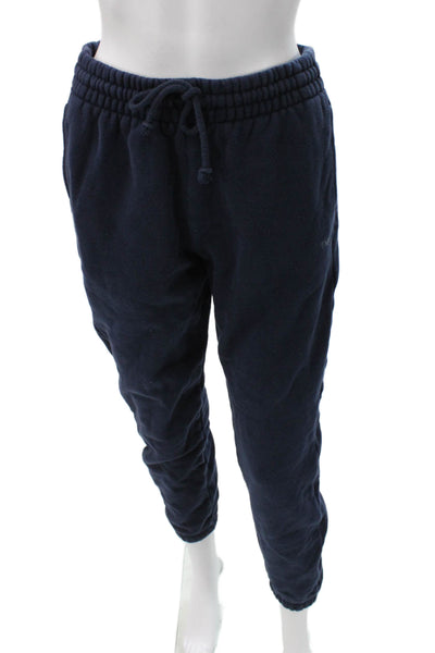 TNA Women Jogger Pants Blue Drawstring Cotton Blend Athleisure Size S