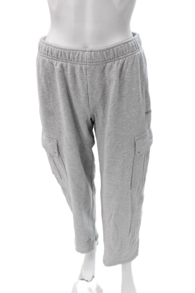 TNA Womens Gray Sweatpants Drawstring Cotton Size S
