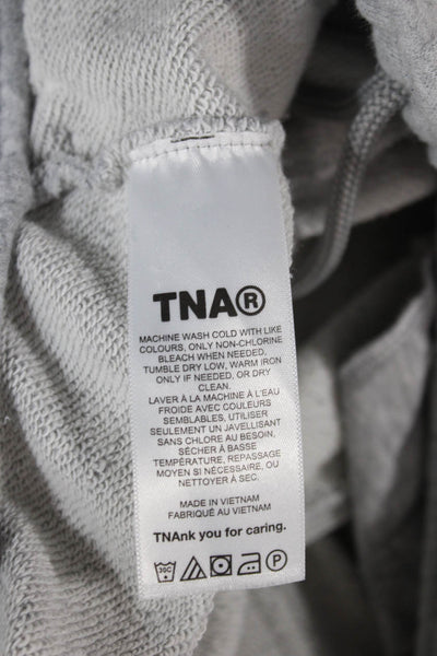 TNA Womens Gray Sweatpants Drawstring Cotton Size S