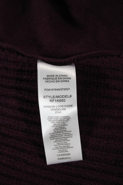 Splendid Womens Purple Crewneck Pullover Sweater Long Sleeve Size S