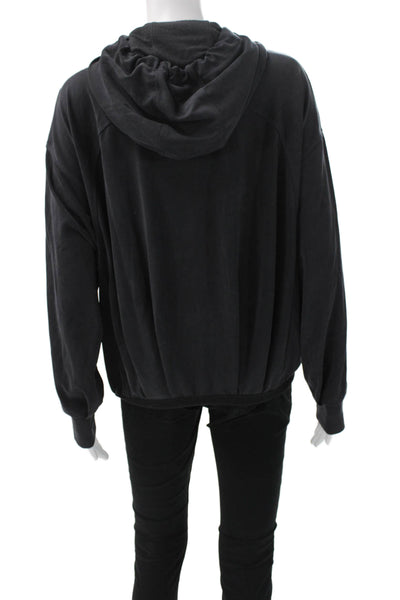 Athleta Womens Pullover Hoodie Black Long Sleeve Size S
