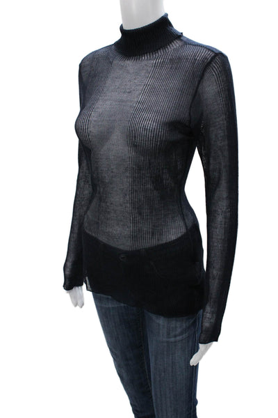 Ser.O.Ya Women Basic Black Turtleneck Long Sleeve Sweater Size L
