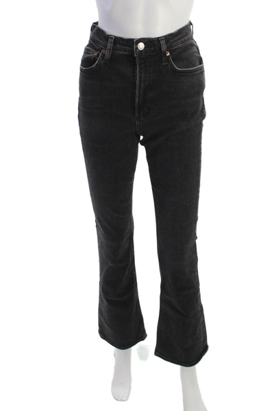 Agolde Womens Black Bootcut Jeans Size 24