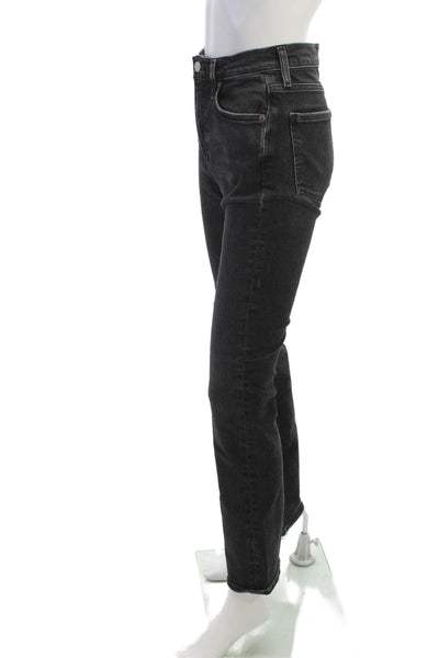 Agolde Womens Black Bootcut Jeans Size 24