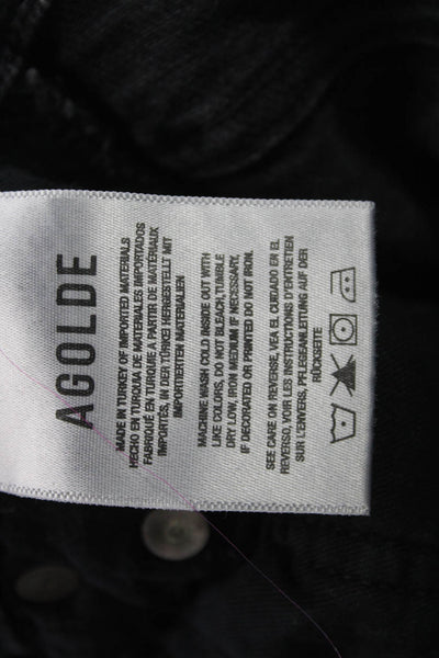 Agolde Womens Black Bootcut Jeans Size 24