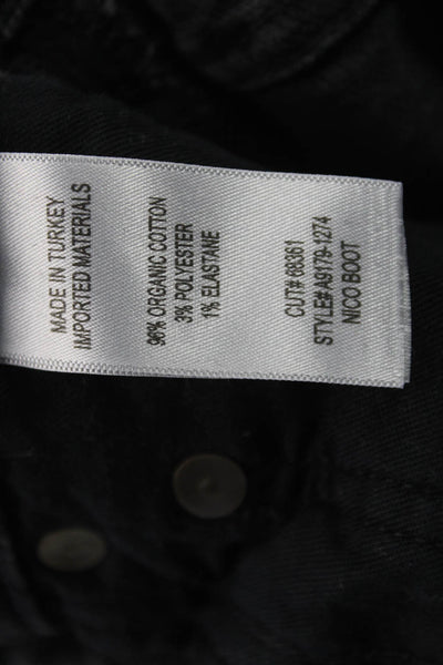 Agolde Womens Black Bootcut Jeans Size 24