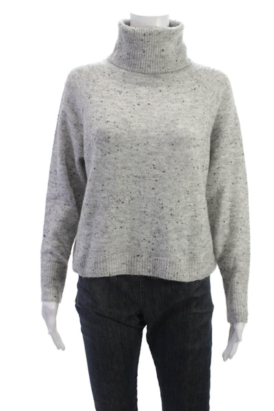 John + Jenn Womens Gray Turtleneck Pullover Size XS