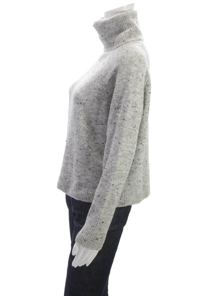 John + Jenn Womens Gray Turtleneck Pullover Size XS