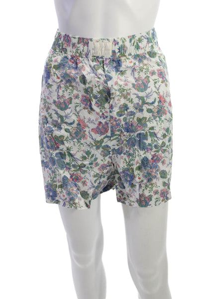 J Crew Mens Boxer Shorts Floral 100% Cotton Multicolor Size XL