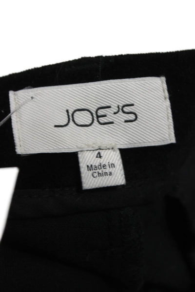 Joes Women Hot Pants Black Button Cotton Blend Size 4