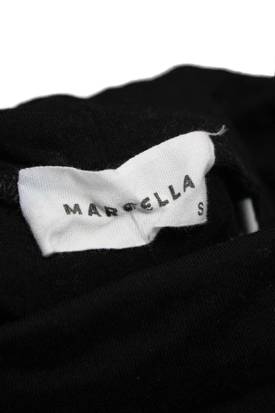 Marcella Women Black Turtleneck Long Sleeve Basic T-Shirt Tencel Size S