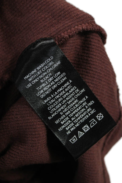 Pilcro Anthropologie Women Basic Sleeveless Henley Tank Brown Cotton Size XS