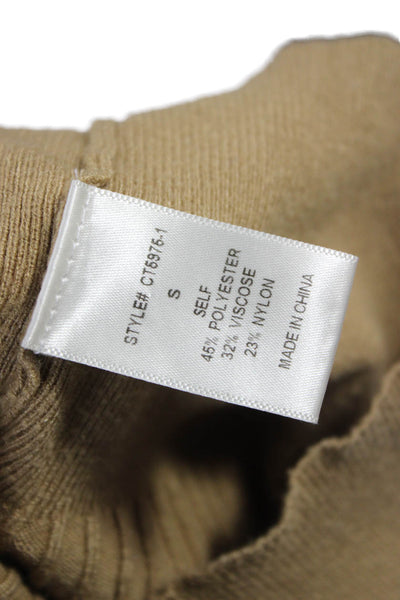 Petal + Pup Women Basic Gold V-Neck Sleeveless Tank Size S