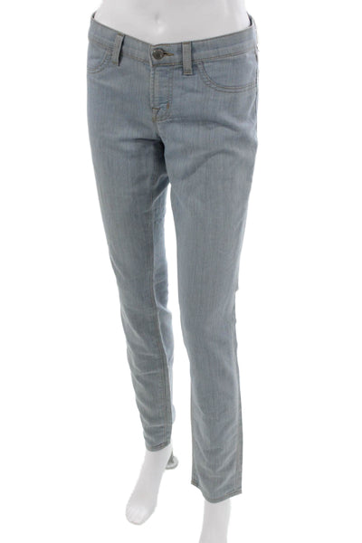 J Brand Women Skinny Jeans Blue Mid Rise Cotton Blend Inseam 29 Size 28