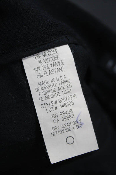 Theory Womens Black Dress Pants Viscose Inseam 29 Size 4