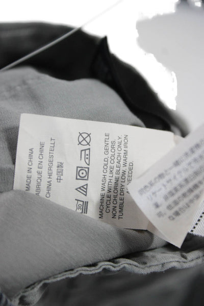J Crew Womens Chino Shorts Gray 98% Cotton Button Size 4