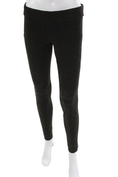Vince Womens Ankle Leggings Black Cotton Blend Solid Fall Size L