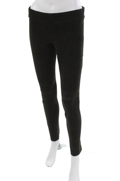Vince Womens Ankle Leggings Black Cotton Blend Solid Fall Size L