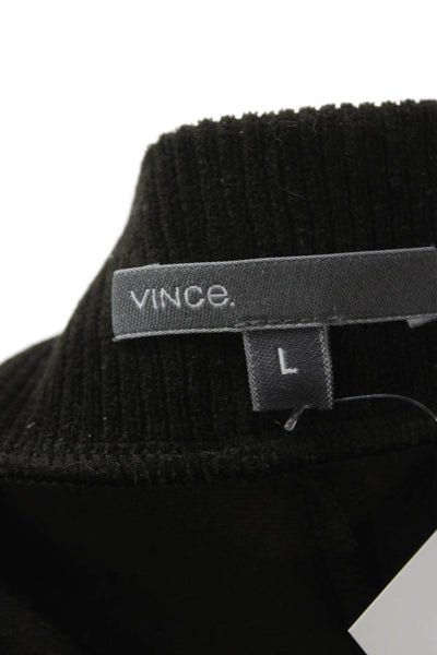 Vince Womens Ankle Leggings Black Cotton Blend Solid Fall Size L