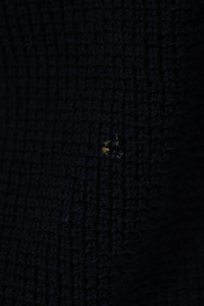 Margaret OLeary Women Pullover Sweater Blue Cotton Crew Neck Size XS