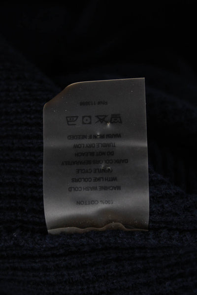 Margaret OLeary Women Pullover Sweater Blue Cotton Crew Neck Size XS