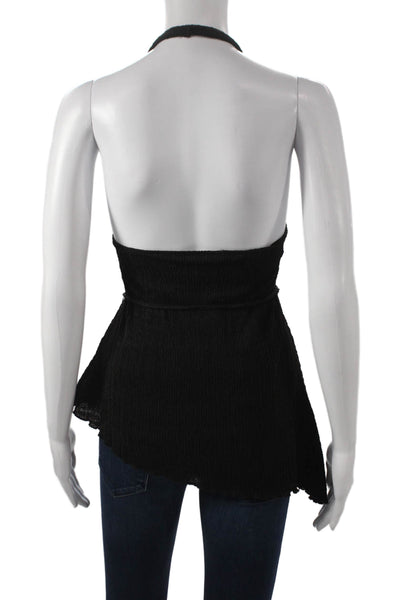 Zara Women Tunic Tank Black Cowl Neck Sleeveless Size M