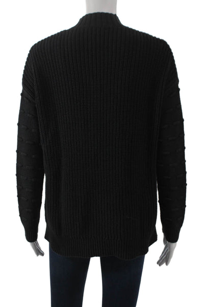 Lisa Todd Womens Cardigan Black V Neck Long Sleeve Size XS
