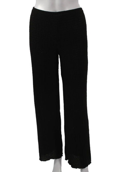 Zara Womens Black Pull-On Pants 30in Inseam Polyester Size S