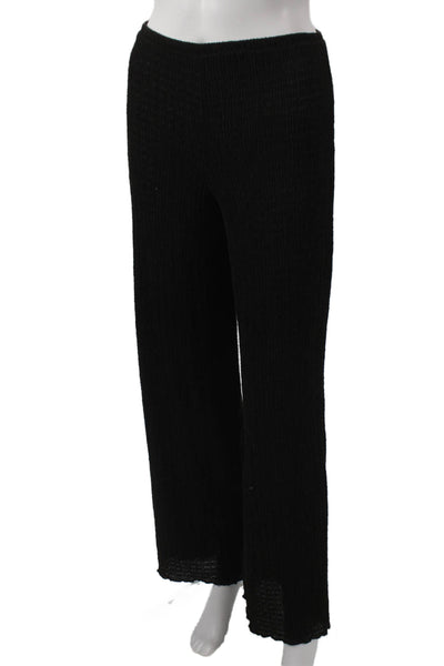 Zara Womens Black Pull-On Pants 30in Inseam Polyester Size S