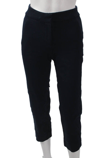 J Crew Womens Ankle Pants Blue Cotton Zip Inseam 26 Size 00P