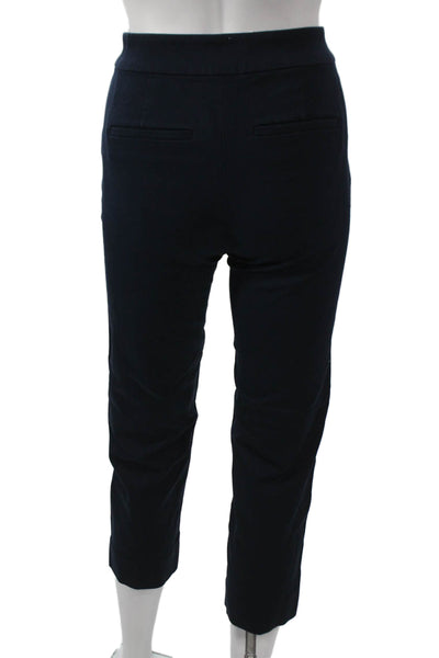 J Crew Womens Ankle Pants Blue Cotton Zip Inseam 26 Size 00P