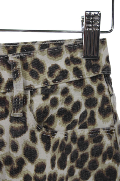Frame Womens Skinny Jeans Multicolor Animal Print High Rise Size 23
