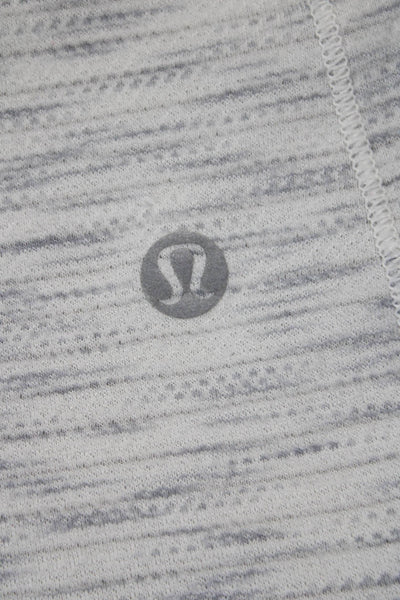 Lululemon Womens Pullover Striped Gray Scoop Neck Long Sleeve Size 6