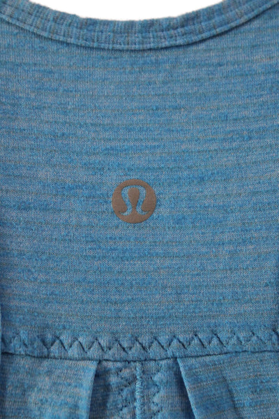 Lululemon Womens Blue Scoop Neck Sleeveless Pullover Tank Nylon Size 6