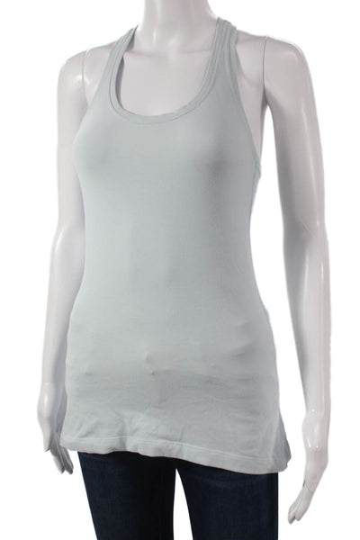 Lululemon Women Blue Nylon Scoop Neck Sleeveless Basic Tank Size 6