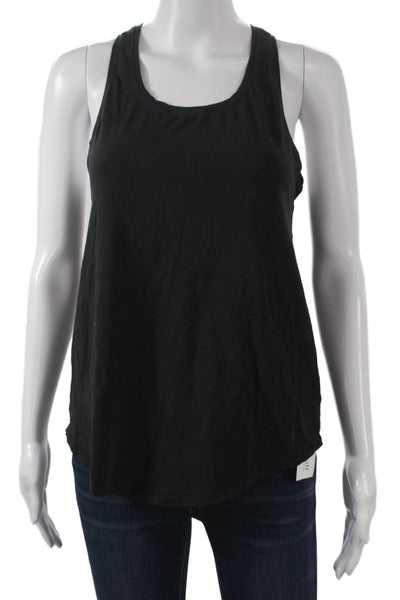 Lululemon Womens Black Scoop Neck Sleeveless Basic Tank Nylon Pullover Size 6
