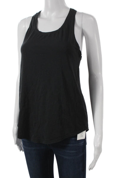 Lululemon Womens Black Scoop Neck Sleeveless Basic Tank Nylon Pullover Size 6